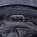 PRADA Tote Bag Nylon Black Silver Auth bs32383-18