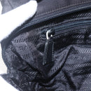 PRADA Tote Bag Nylon Black Silver Auth bs32383-19