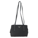 PRADA Tote Bag Nylon Black Silver Auth bs32383-13