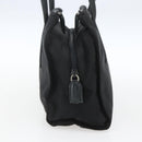 PRADA Tote Bag Nylon Black Silver Auth bs32383-3