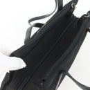 PRADA Tote Bag Nylon Black Silver Auth bs32383-6