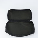 PRADA Clutch Bag Nylon Black Silver Auth bs32384-14