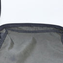 PRADA Clutch Bag Nylon Black Silver Auth bs32384-18
