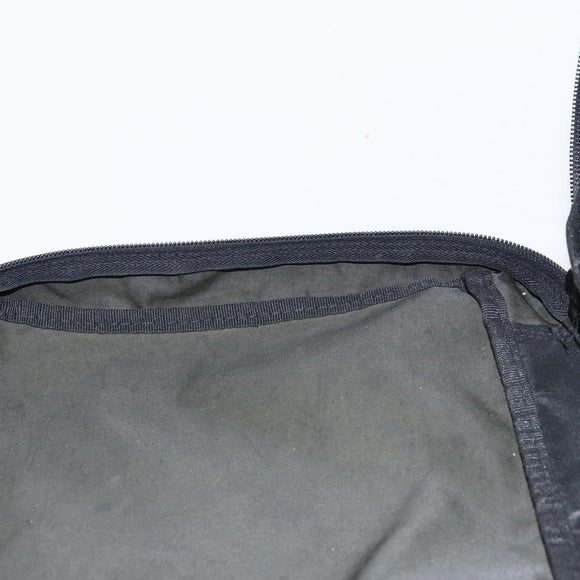 PRADA Clutch Bag Nylon Black Silver Auth bs32384