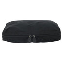 PRADA Clutch Bag Nylon Black Silver Auth bs32384-2