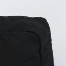 PRADA Clutch Bag Nylon Black Silver Auth bs32384-8