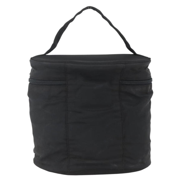 PRADA Hand Bag Nylon Black Silver Auth bs32385