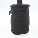 PRADA Hand Bag Nylon Black Silver Auth bs32385-4
