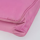 PRADA Hand Pouch Nylon Pink Auth bs32387-10