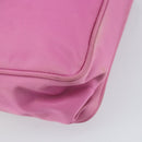 PRADA Hand Pouch Nylon Pink Auth bs32387-13