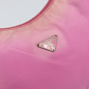 PRADA Hand Pouch Nylon Pink Auth bs32387-15