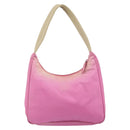 PRADA Hand Pouch Nylon Pink Auth bs32387-3