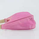 PRADA Hand Pouch Nylon Pink Auth bs32387-5