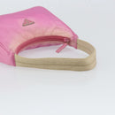 PRADA Hand Pouch Nylon Pink Auth bs32387-7