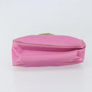 PRADA Hand Pouch Nylon Pink Auth bs32387-9
