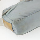 PRADA Shoulder Bag Nylon Light Blue Silver Auth bs32390-11