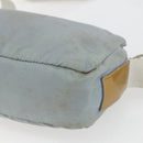 PRADA Shoulder Bag Nylon Light Blue Silver Auth bs32390-12
