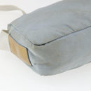 PRADA Shoulder Bag Nylon Light Blue Silver Auth bs32390-13