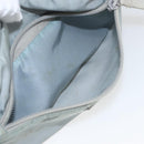 PRADA Shoulder Bag Nylon Light Blue Silver Auth bs32390-23