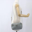 PRADA Shoulder Bag Nylon Light Blue Silver Auth bs32390-25