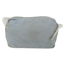 PRADA Shoulder Bag Nylon Light Blue Silver Auth bs32390-3