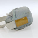 PRADA Shoulder Bag Nylon Light Blue Silver Auth bs32390-4