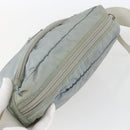 PRADA Shoulder Bag Nylon Light Blue Silver Auth bs32390-6