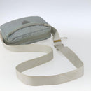 PRADA Shoulder Bag Nylon Light Blue Silver Auth bs32390-7