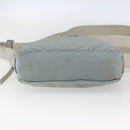 PRADA Shoulder Bag Nylon Light Blue Silver Auth bs32390-9