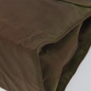 PRADA Hand Bag Nylon Khaki Gold Auth bs32391-15
