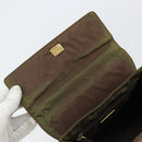 PRADA Hand Bag Nylon Khaki Gold Auth bs32391-10