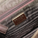 PRADA Hand Bag Nylon Khaki Gold Auth bs32391-18