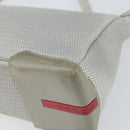 PRADA Sports Umhängetasche Nylon Grau Silber Auth bs32392-8
