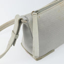 PRADA Sports Umhängetasche Nylon Grau Silber Auth bs32392-18