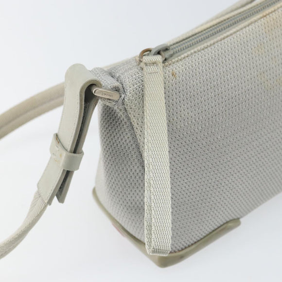 PRADA Sports Umhängetasche Nylon Grau Silber Auth bs32392