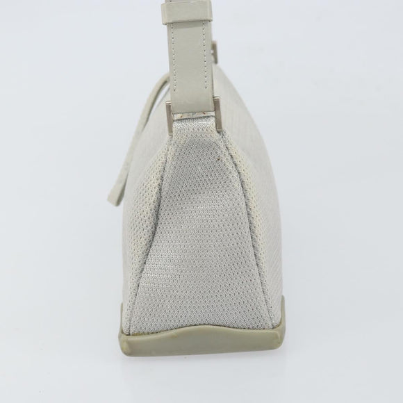 PRADA Sports Umhängetasche Nylon Grau Silber Auth bs32392