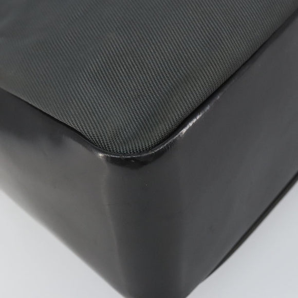 GUCCI Bamboo Hand Bag Nylon Gray Silver 000 1014 0575 Auth bs32394