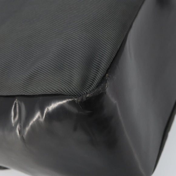 GUCCI Bamboo Hand Bag Nylon Gray Silver 000 1014 0575 Auth bs32394