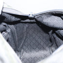 GUCCI Bamboo Hand Bag Nylon Gray Silver 000 1014 0575 Auth bs32394-19