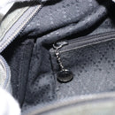 GUCCI Bamboo Hand Bag Nylon Gray Silver 000 1014 0575 Auth bs32394-21