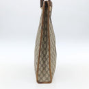GUCCI GG Supreme Web Sherry Line Tote Bag PVC Beige Gold 010 378 Auth bs32395-3