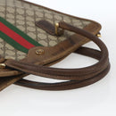 GUCCI GG Supreme Web Sherry Line Tote Bag PVC Beige Gold 010 378 Auth bs32395-7