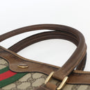 GUCCI GG Supreme Web Sherry Line Tote Bag PVC Beige Gold 010 378 Auth bs32395-14