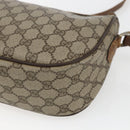 GUCCI GG Supreme Web Sherry Line Bag PVC Beige Gold 89 02 032 Auth bs32397-17