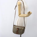 GUCCI GG Supreme Web Sherry Line Bag PVC Beige Gold 89 02 032 Auth bs32397-25