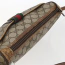 GUCCI GG Supreme Web Sherry Line Bag PVC Beige Gold 89 02 032 Auth bs32397-6