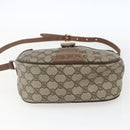 GUCCI GG Supreme Web Sherry Line Bag PVC Beige Gold 89 02 032 Auth bs32397-5