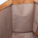 MCM Logogram Vicetos Tote Bag PVC Brown Gold Auth bs32399-20