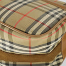 Burberry Nova Check Schoudertas Canvas Beige Goud Auth bs32400-15
