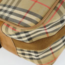 Burberry Nova Check Schoudertas Canvas Beige Goud Auth bs32400-16